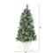 4ft. Pre-Lit Frosted Tip British Columbia Mountain Pine Artificial Christmas Tree with Pinecones, Clear Lights